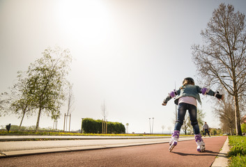 girl on roller skates