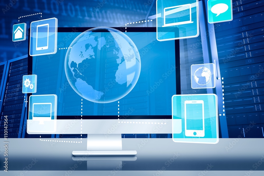 Poster composite image of computer screen