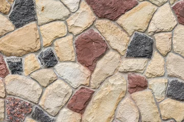 Wall murals Stones wall of natural stone as texture