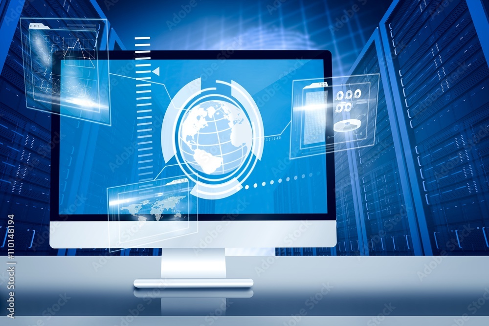 Poster composite image of computer screen
