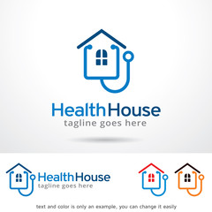 Health House Logo Template Design Vector