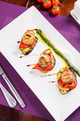 fried vegetables on dish