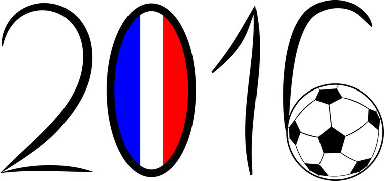 European Championship Football in France, Lettering