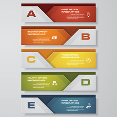 Design clean number banners template/graphic or website layout. Vector.