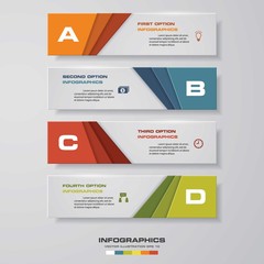 Design clean number banners template/graphic or website layout. Vector.