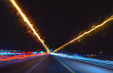 abstract motion lights background.