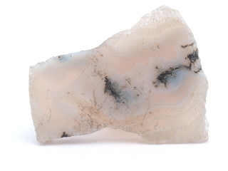 agate on a white background