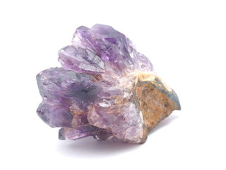 amethyst on a white background
