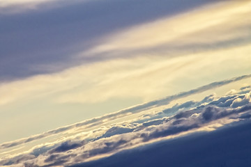 Sunrise sunset colorful bright sky and clouds