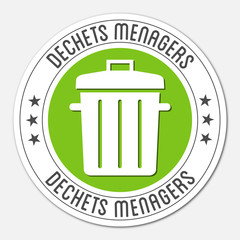 Logo déchets ménagers.