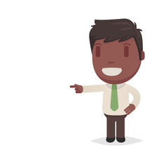 Cute afro american man