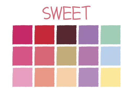 Sweet Color Tone without Code Vector Illustration