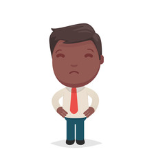 Cute afro american man