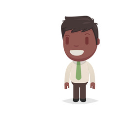 Cute afro american man