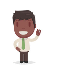 Cute afro american man