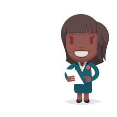 Cute afro american woman