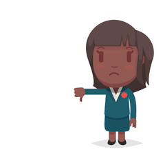 Cute afro american woman