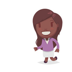 Cute afro american woman