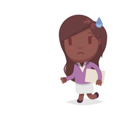 Cute afro american woman