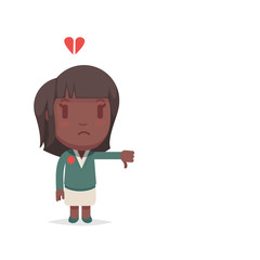 Cute afro american woman