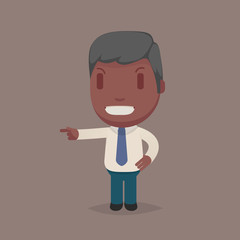 Cute afro american man