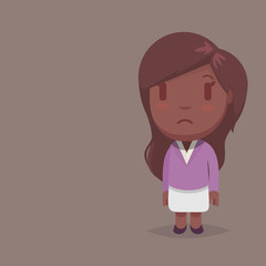 Cute afro american woman