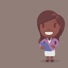 Cute afro american woman