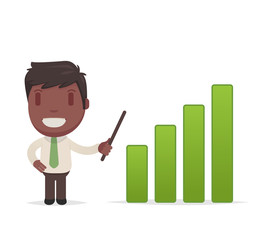 Cute afro american man