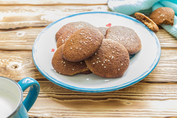Children's buckwheat-oatmeal cookies with sesame seeds