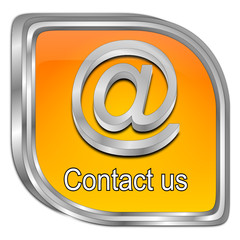 Button contact us - 3D illustration
