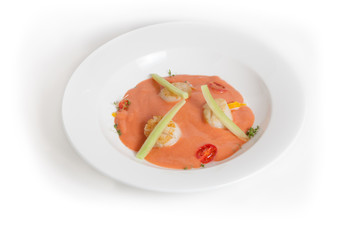 Gaspacho with scallop
