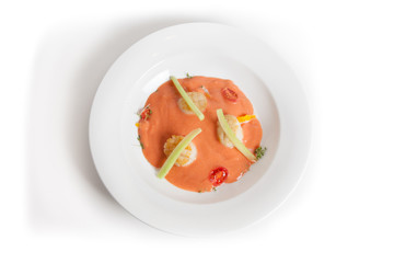 Cold gaspacho soup