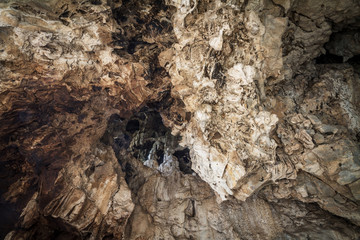 Rock formation inside a cave