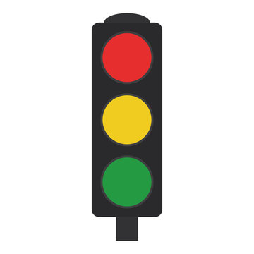 Traffic lights icon. Vector illustration.