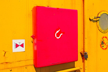 fire fighting equipment on deck of vessel