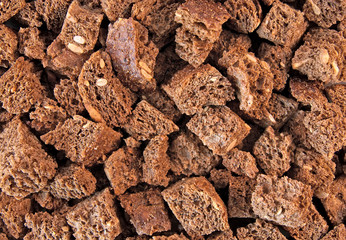 Background from bread crackers