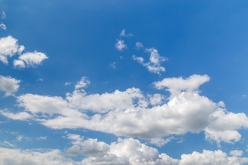 blue sky with cloud closeup background.