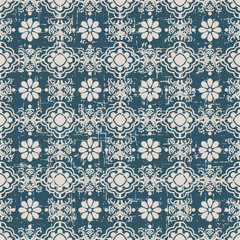 Seamless worn out vintage background 340_elegant vintage round flower
