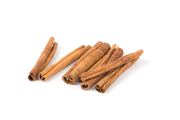 Sticks of cinnamon. Isolated