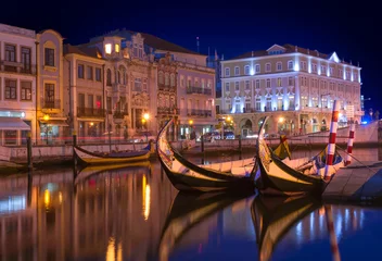 Foto op Canvas Aveiro city by night - Portugal © Paulo Resende