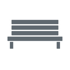 Bench vector icon glyph
