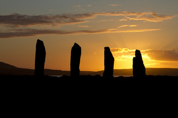 Steinkreis auf den Orkney-Inseln