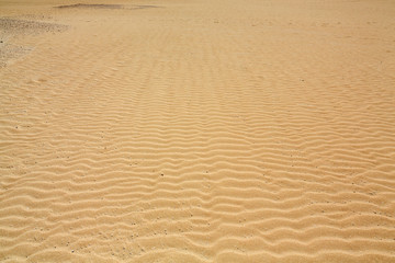 Sand patterns after wind  on the Nature reserve, Park Natural, Corralejo, Fuerteventura, Canary Islands, Spain.