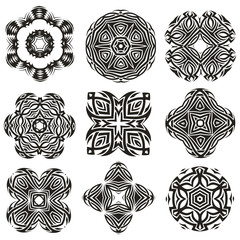 Calligraphic decorative elements