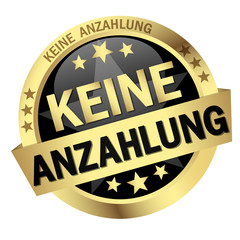 button with text Keine Anzahlung