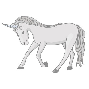 Grey unicorn