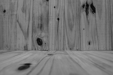Wood boards,Abstract background black and white.