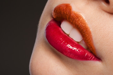 two colors lipstick