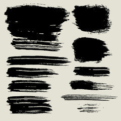 dry brush texture background and brush set