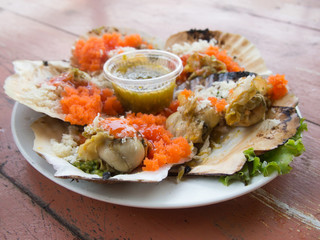 Grilled scallop